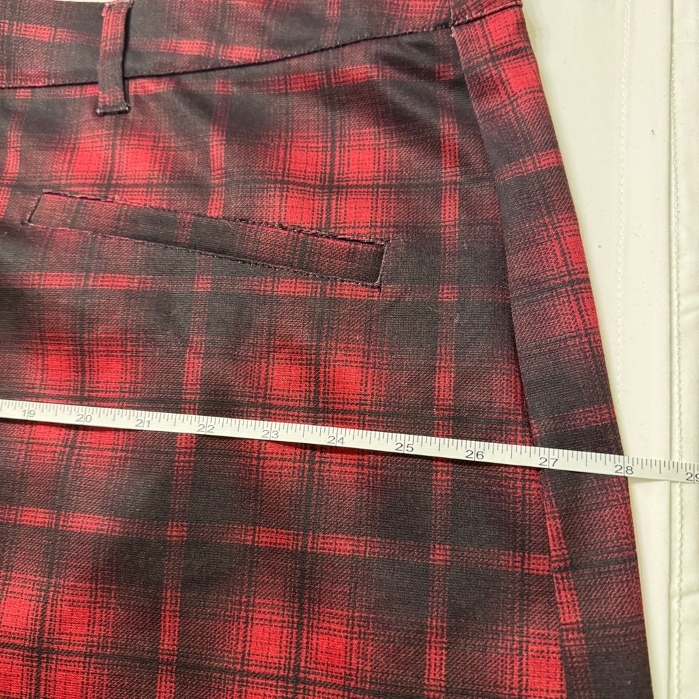 Plaid Red Skirt Edgy Grunge - Picture 6 of 6